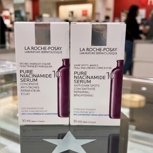 La Roche Posay Pure Niacinamide 10 Serum PACK OF TWO NEW Exp Jan 2027 AMAZING
